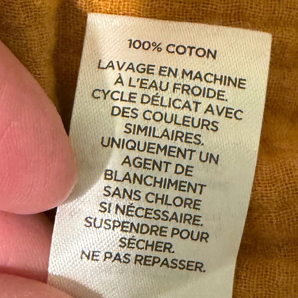 Women’s Mustard Button-Up 100% Cotton Shirt - Picture 8 of 8